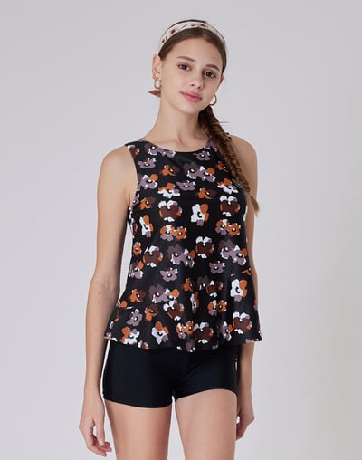 Haolang 摩卡花漾兩件式泳衣1