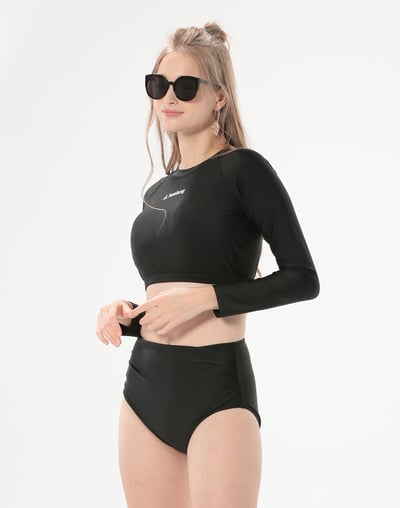 Haolang 經典黑高腰比基尼褲5