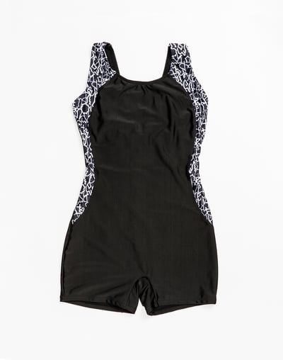 Haolang  黑白塗鴉基本款連身四角3