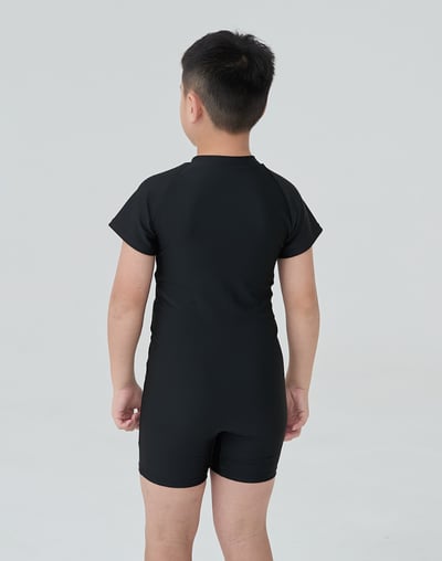 Haolang 經典黑連身四角泳衣/不分男女4