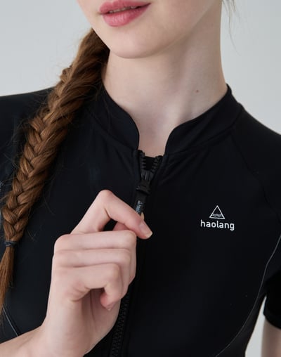 Haolang 短袖連身四角泳衣/加大尺碼8