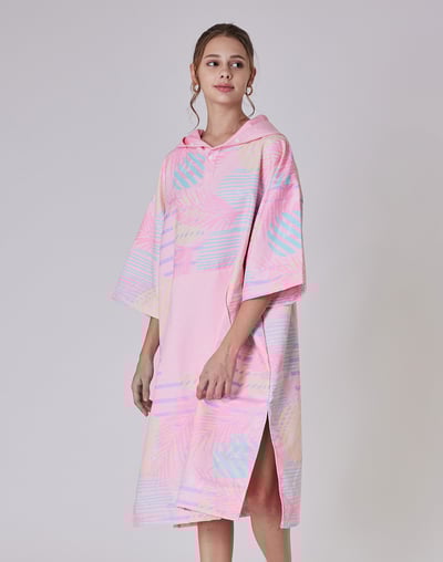 Haolang 夏日粉女款快乾毛巾衣(纖維毛)2