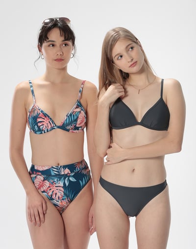 Haolang 叢林花樣高腰蜜桃比基尼褲5