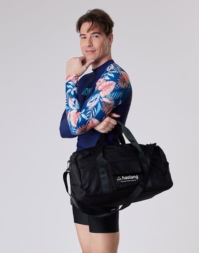 Haolang 叢林花樣男款長袖泳衣4