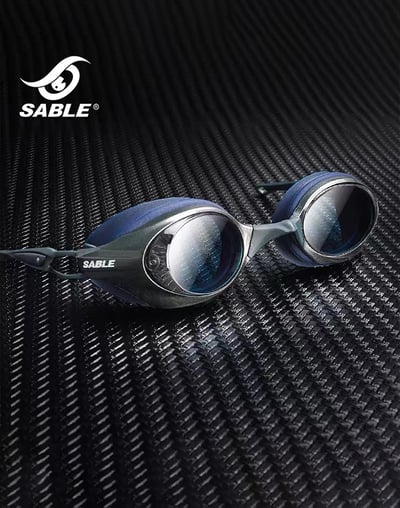 Sable極限運動偏光平光泳鏡｜偏光水精藍膜鏡片