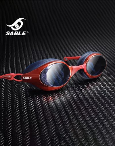 Sable極限運動偏光平光泳鏡｜偏光水精藍膜鏡片