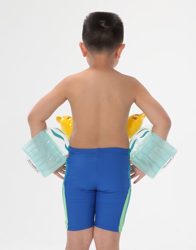 Haolang 海洋藍男童七分泳褲2