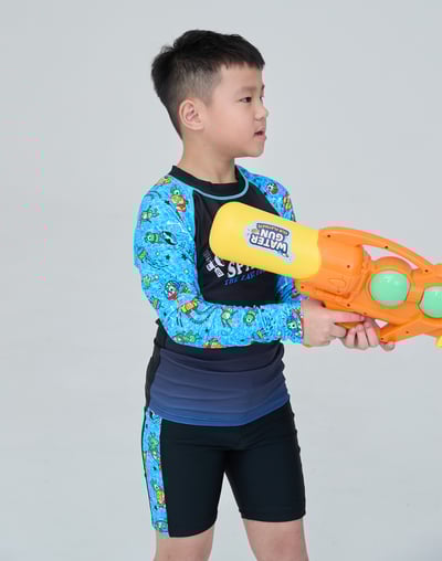 Haolang 太空男童長袖泳衣557033