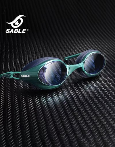 Sable極限運動偏光平光泳鏡｜偏光水精藍膜鏡片