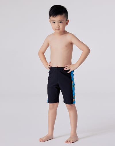 Haolang 太空男童七分泳褲554031