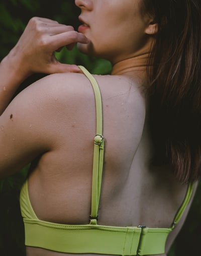 Haolang 芥末黃運動型比基尼TOP4