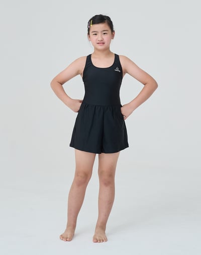 Haolang 經典黑連身褲泳衣5