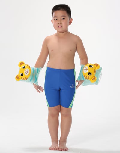 Haolang 海洋藍男童七分泳褲4