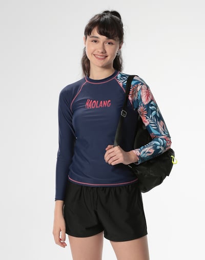 Haolang 叢林花樣長袖泳衣(上衣)1