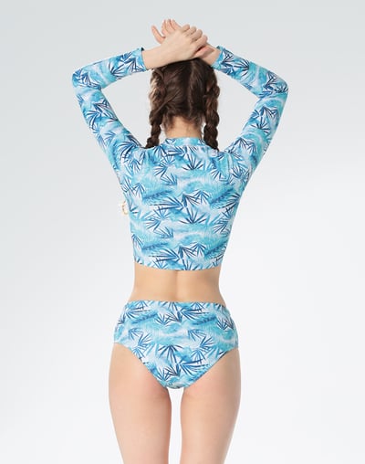 Haolang 天空鳥短版長袖泳衣2