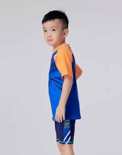 Haolang 籃球隊男童短袖泳衣557016