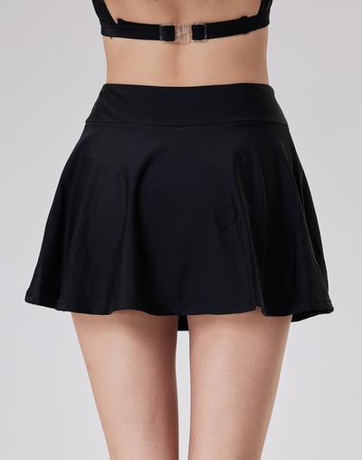 Haolang 經典黑高腰泳裙(單件)5