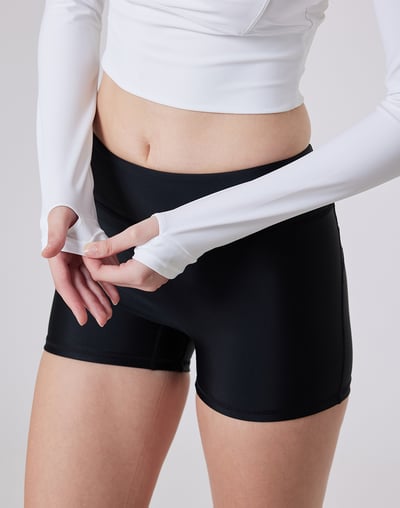 Haolang 氣質白短版長袖泳衣(TOP)3