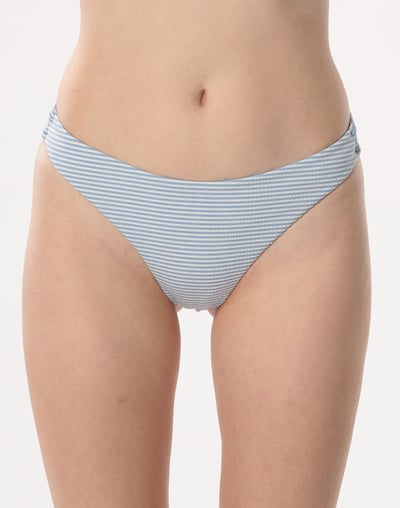 Haolang  粉藍條紋微丁比基尼褲1