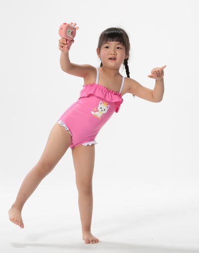 Haolang 貓咪公主女童連身泳衣4