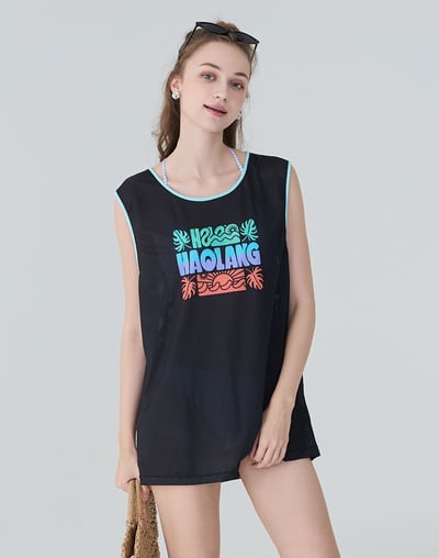 Haolang 中性海島透氣背心罩衫2