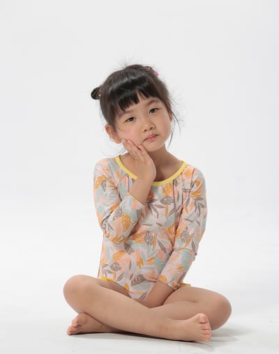 Haolang 夏日女童連身泳衣1