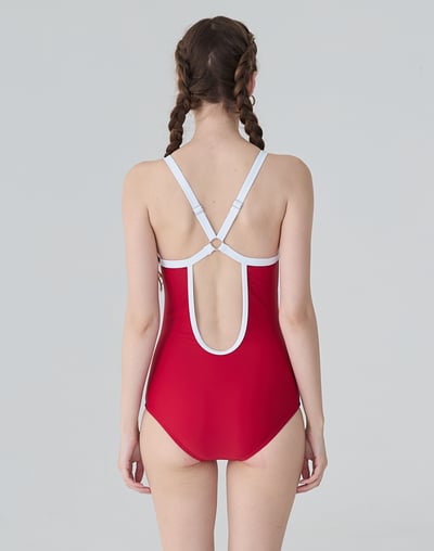 Haolang 紅寶石可調整式連身泳衣2