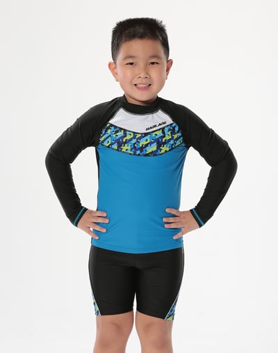 Haolang 特攻隊男童長袖泳衣3
