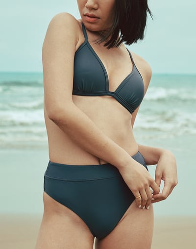 Haolang 神秘灰高腰蜜桃比基尼褲3