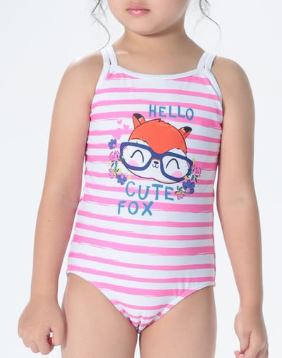 Haolang 小狐狸女童連身泳衣3