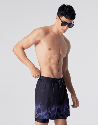 Haolang 黑潮幾何潛行雙效褲/加大尺碼3