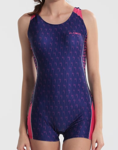 Haolang 紫光競速連身四角泳衣3