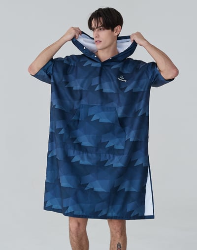 Haolang 深海藍男款快乾毛巾衣2