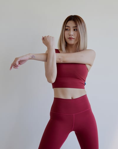 Haolang 酒紅運動內衣3