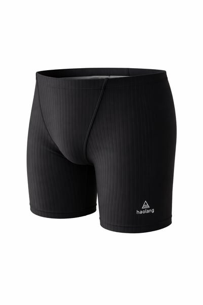 Haolang 經典黑競速五分泳褲/抗氯1