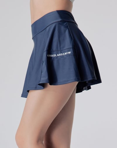 Haolang  神秘灰高腰泳裙(單件)1