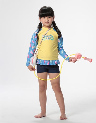 Haolang 冰棒女童長袖泳衣(整套)4