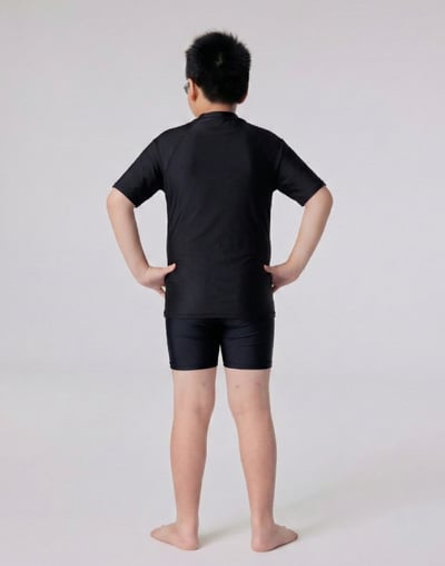 Haolang 螢光動能大童短袖泳衣567012