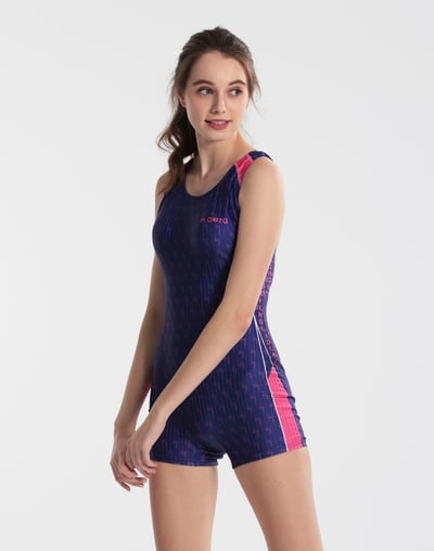 Haolang 紫光競速連身四角泳衣4