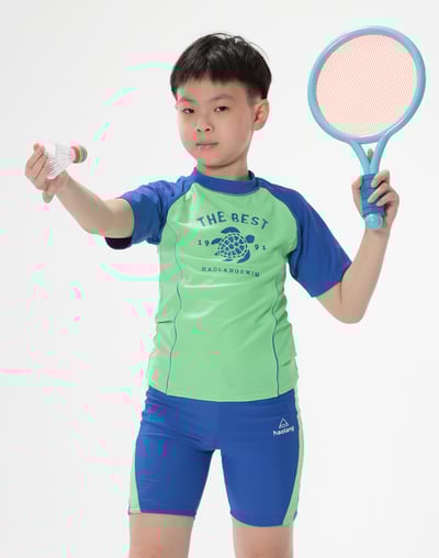 Haolang 海龜男童短袖泳衣(上衣)1