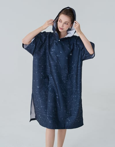 Haolang 海洋紋理女款快乾毛巾衣1