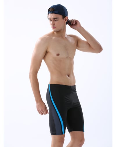  Haolang 灰邊斷面七分泳褲2