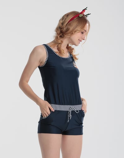 Haolang 船錨連身兩件式泳衣4