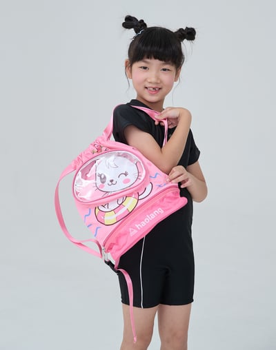 Haolang 經典黑連身四角泳衣/不分男女5