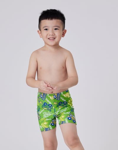 Haolang 挖土機男童泳褲2