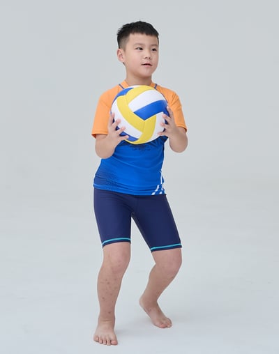 Haolang 籃球隊男童短袖泳衣557013