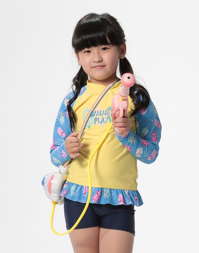 Haolang 冰棒女童長袖泳衣(整套)1