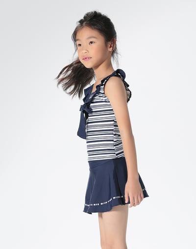 Haolang 水手女童兩件式裙泳衣2