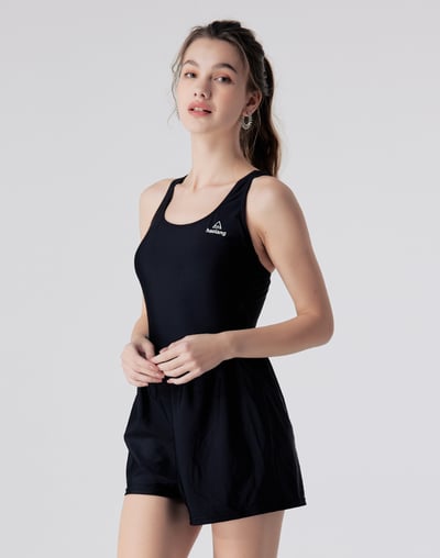 Haolang 經典黑連身褲泳衣4