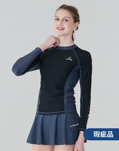 Haolang 瑕疵品長袖泳衣/抗UV/加大尺碼1